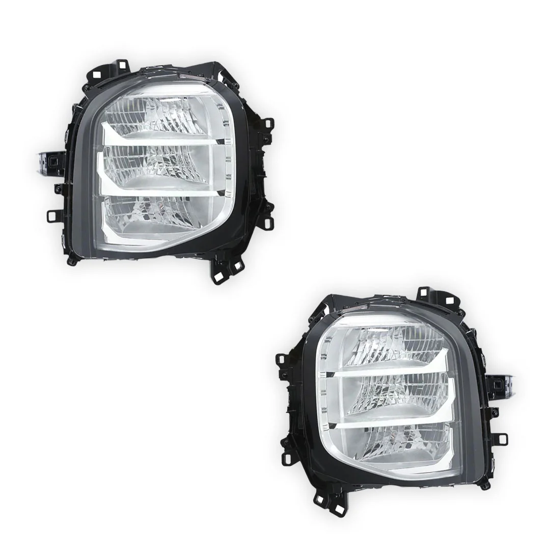 Mitsubishi Outlander ZM (2021 - 2025) Genuine Clear / Black LED Headlights LH + RH - Image 2