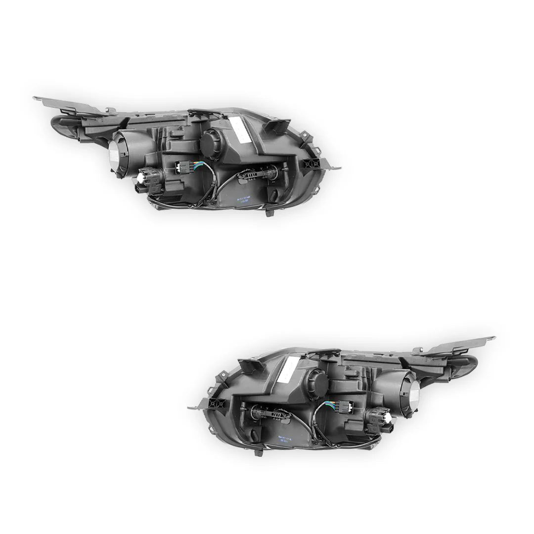 Mitsubishi Triton MQ (2015 - 2018) Black OEM Style Headlights LH + RH - Image 4
