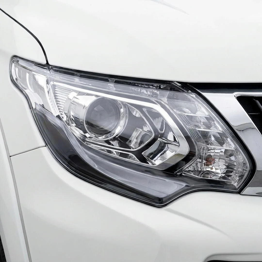 Mitsubishi Triton MQ (2015 - 2018) Clear / Black  Xenon OEM Style Headlights LH + RH - Image 2