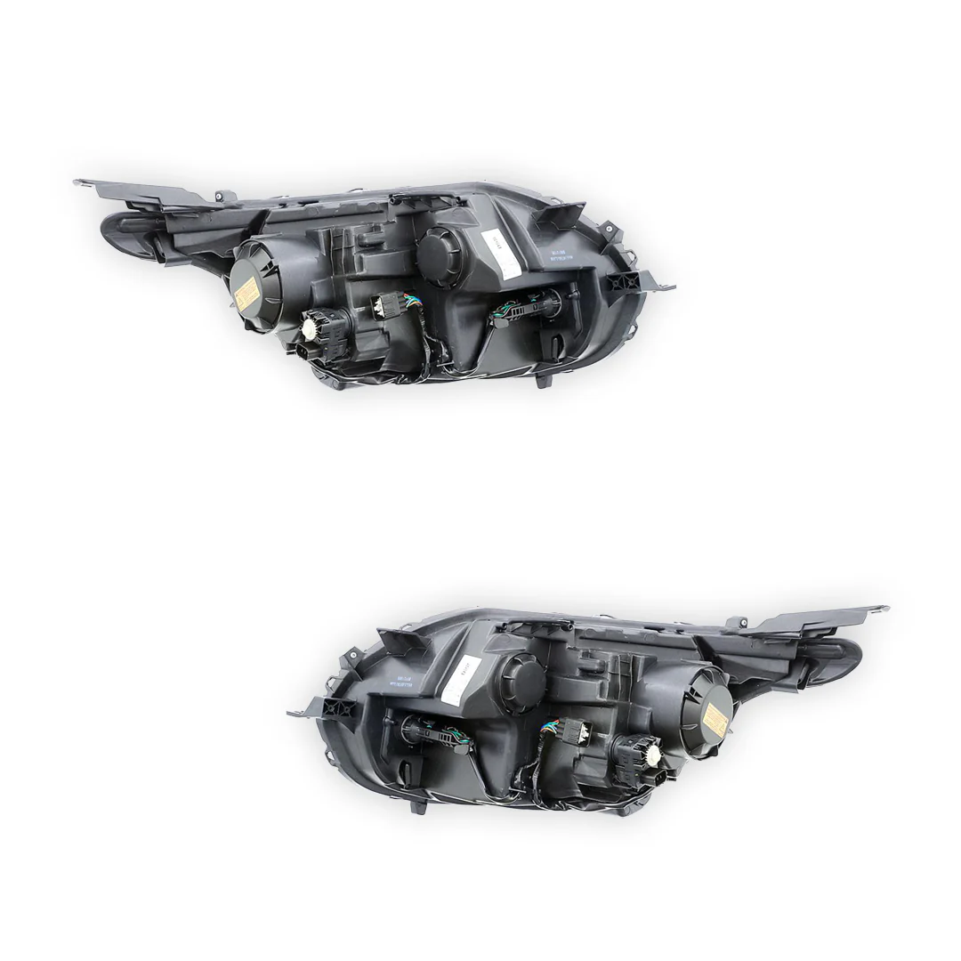 Mitsubishi Triton MQ (2015 - 2018) Clear / Black  Xenon OEM Style Headlights LH + RH - Image 4