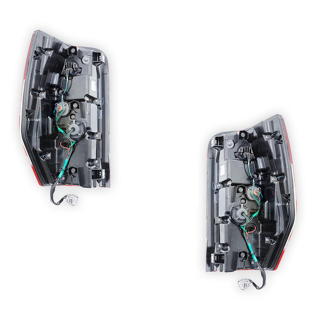 Mitsubishi Triton MR (2018 - 2023) Genuine Red / Clear LED Tail Lights LH + RH - Image 3