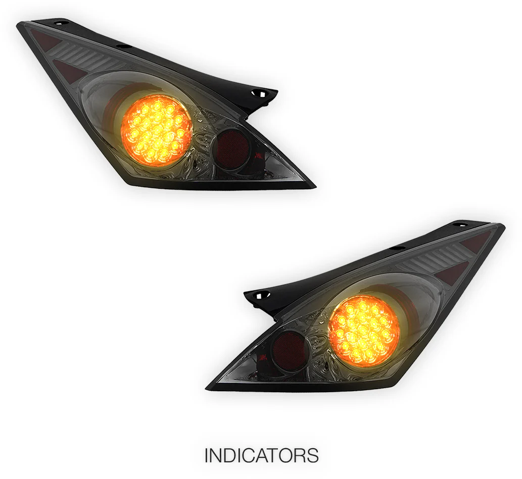 Nissan 350Z Z33 (2003 - 2005) Full Smoked LED Tail Lights LH + RH - Image 3
