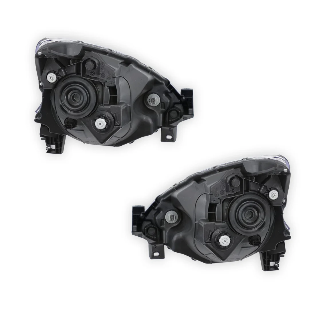 Nissan Micra K13 (2015 - 2016) Black Halogen OEM Style Headlights LH + RH - Image 4
