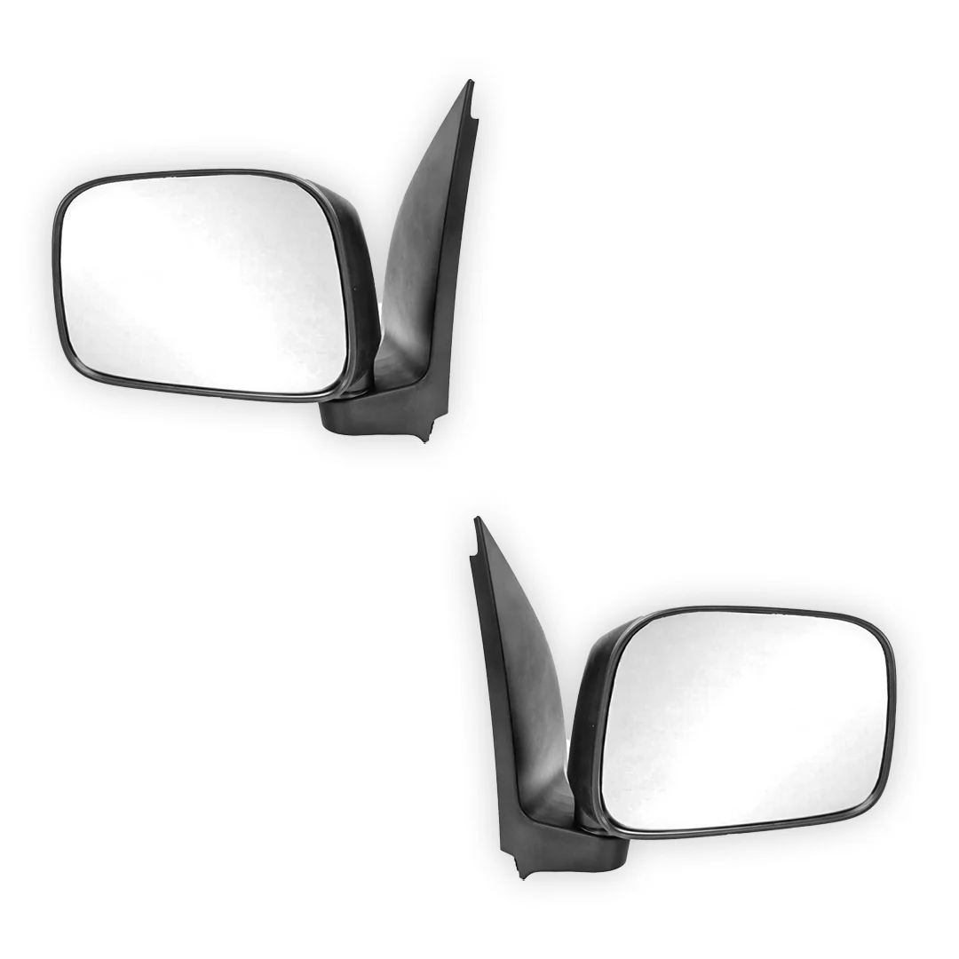 Nissan Navara D40 (2008 - 2015) Genuine Manual Black Door Mirrors With Mirror Cover LH + RH - Image 2