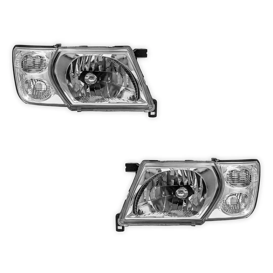 Nissan Patrol GU / Y61 Wagon / GU TY61 Cab Chassis Ute (2001 - 2007) OEM Style Headlights & Corner Lights LH + RH - Image 2