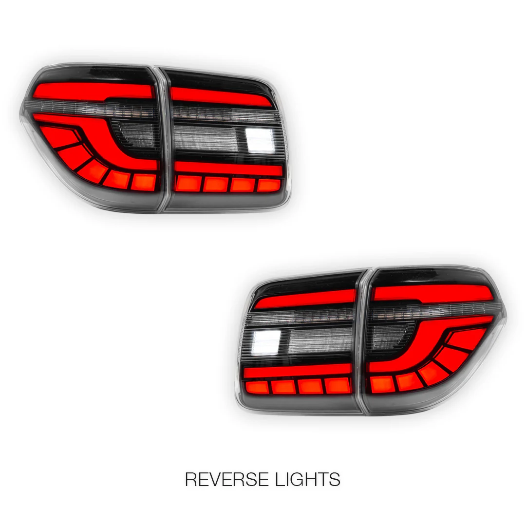 Nissan Patrol Y62 (2012 - 2019) Smoked Sequential Full LED Tail Lights LH + RH - Image 6
