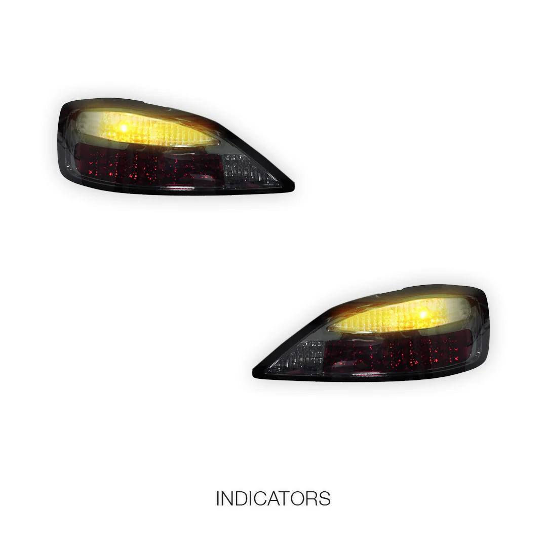 Nissan Silvia S15 (1999 - 2001) YOSHIO Style Smoked LED Tail Lights LH + RH - Image 5
