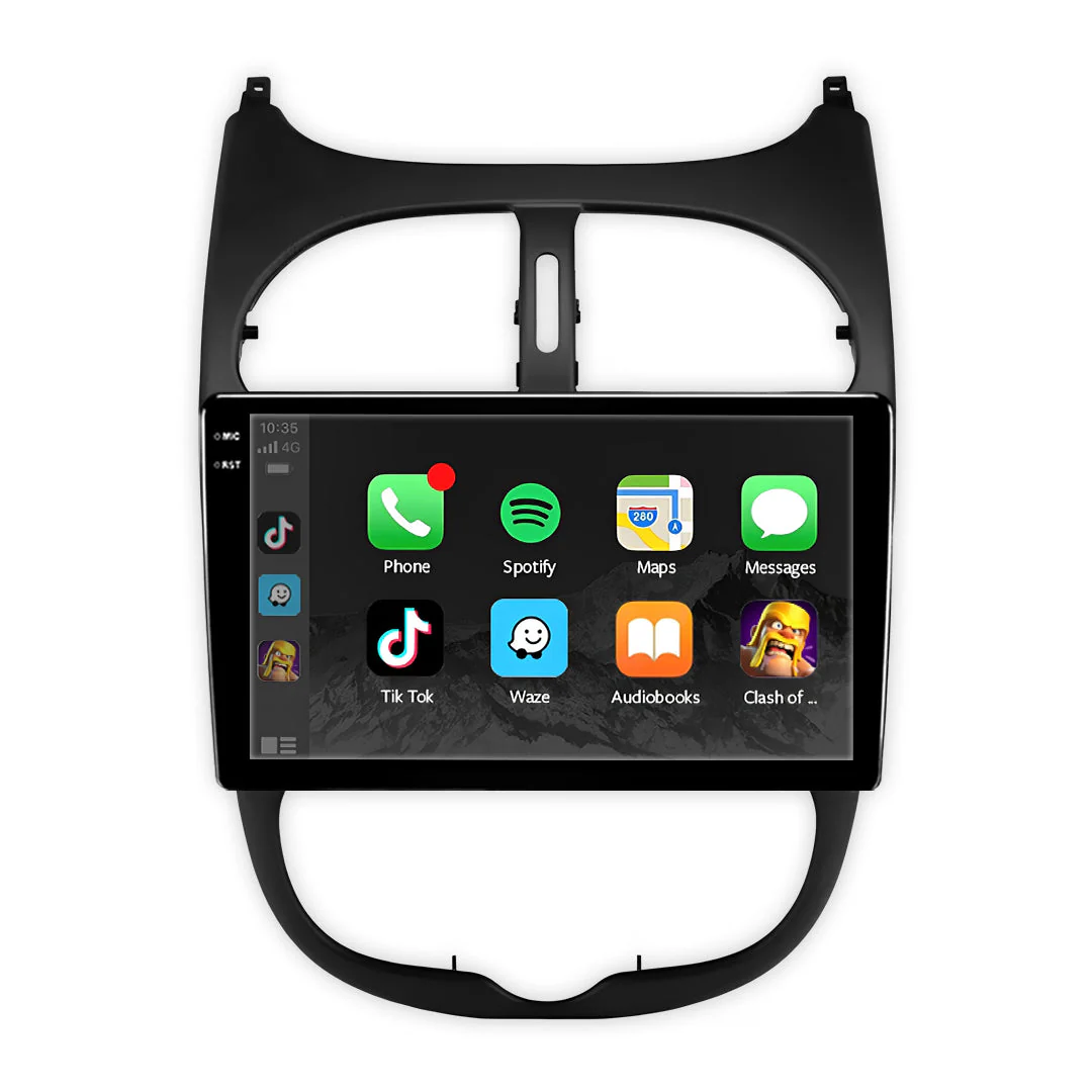 Peugeot 206 (1998 - 2012) 9" Wireless Android 16 Car Stereo for Apple CarPlay / Android Auto - Image 2