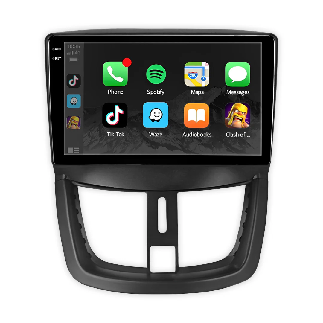 Peugeot 207 (2006 - 2014) 9" Wireless Android 13 Touchscreen Stereo for Apple CarPlay / Android Auto - Image 2