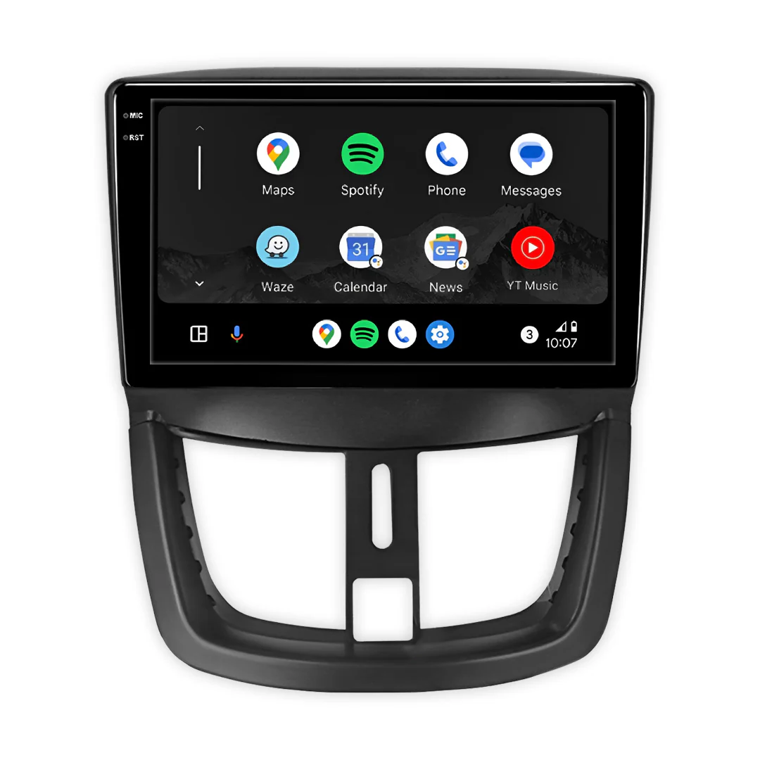 Peugeot 207 (2006 - 2014) 9" Wireless Android 13 Touchscreen Stereo for Apple CarPlay / Android Auto - Image 3