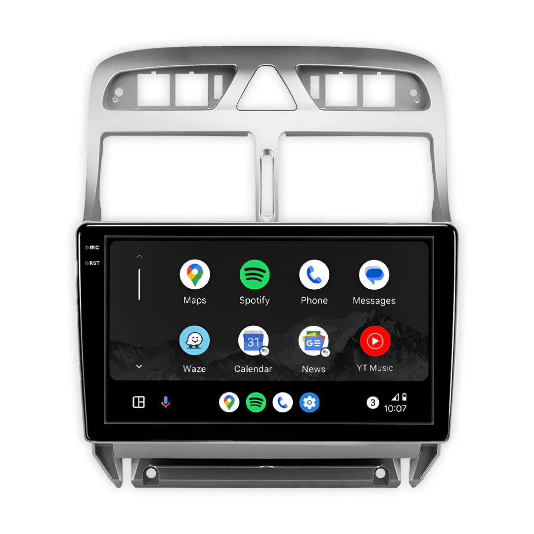 Peugeot 307 T5 / T6 (2002 - 2013) 9" Wireless Android 13 Touchscreen Stereo for Apple CarPlay / Android Auto - Image 3