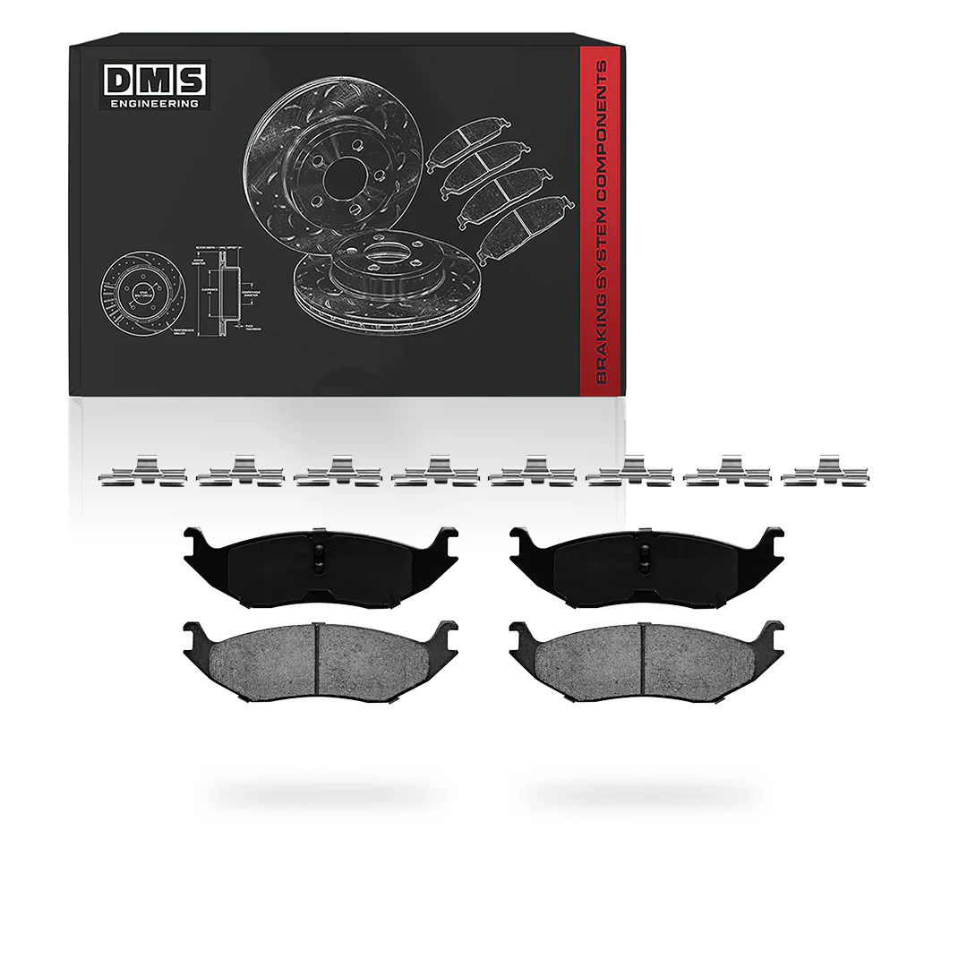 RAM 1500 Classic (2019 - 2023) Front and Rear Drilled & Slotted Brake Rotors and Brake Pads LH + RH - Image 4