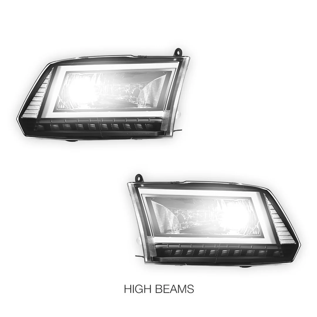 RAM 2500 (2013 - 2018) C-LED DRL Sequential Signal Headlights LH + RH - Image 5