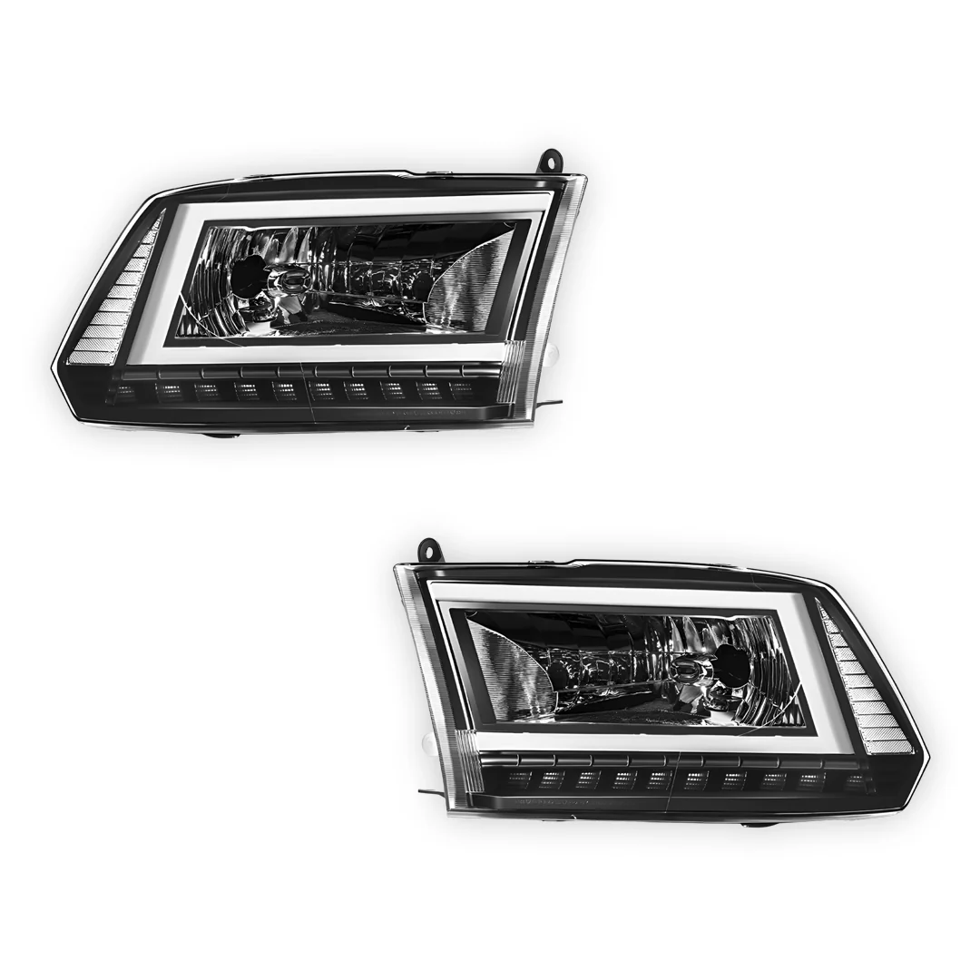 RAM 2500 (2013 - 2018) C-LED DRL Sequential Signal Headlights LH + RH - Image 6