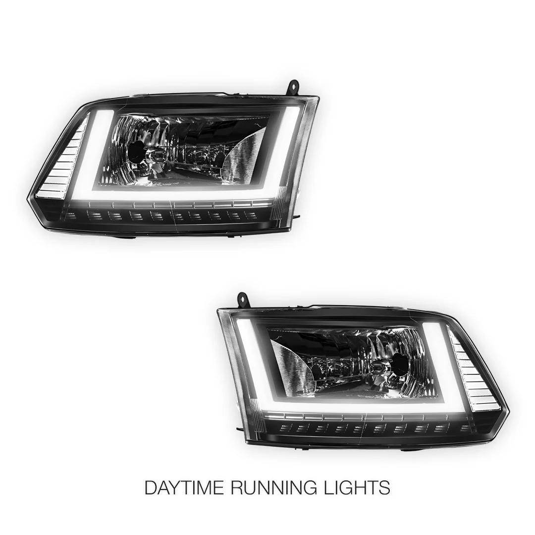RAM 3500 (2013 - 2018) U-LED DRL Sequential Signal Headlights LH + RH - Image 2