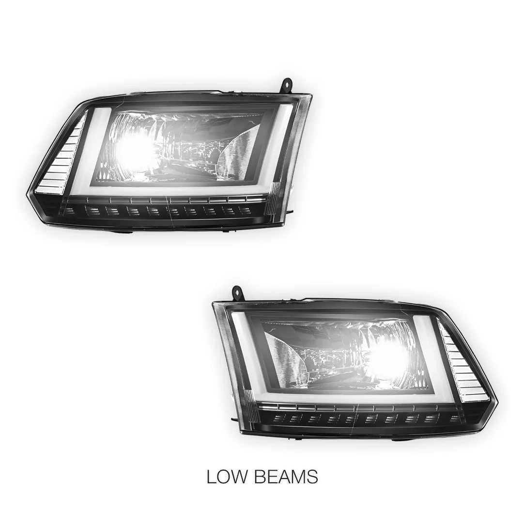 RAM 3500 (2013 - 2018) U-LED DRL Sequential Signal Headlights LH + RH - Image 4