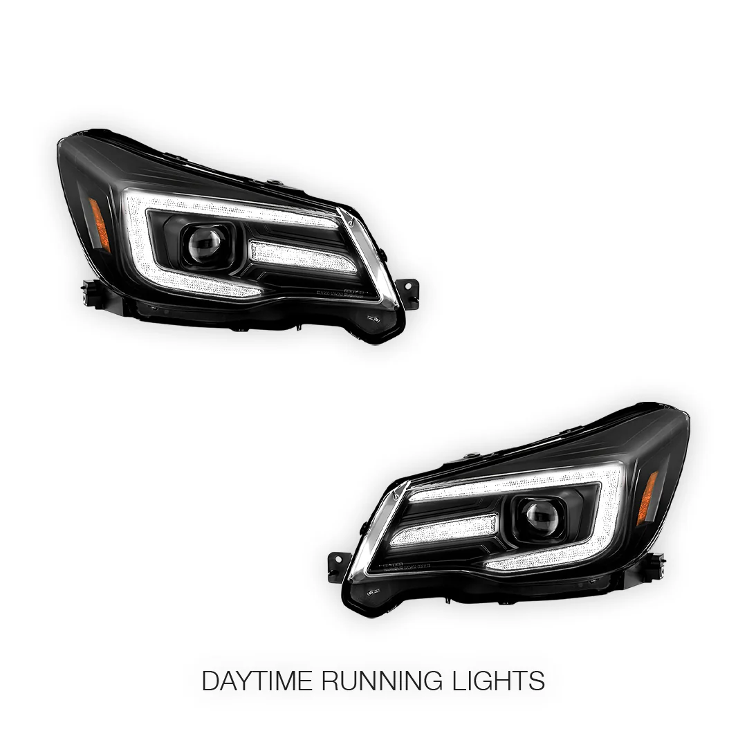 Subaru Forester S4 / SJ (2013 - 2018) HID/Xenon Models DRL LED Projector With Sequential Indicators Headlights LH + RH - Image 2