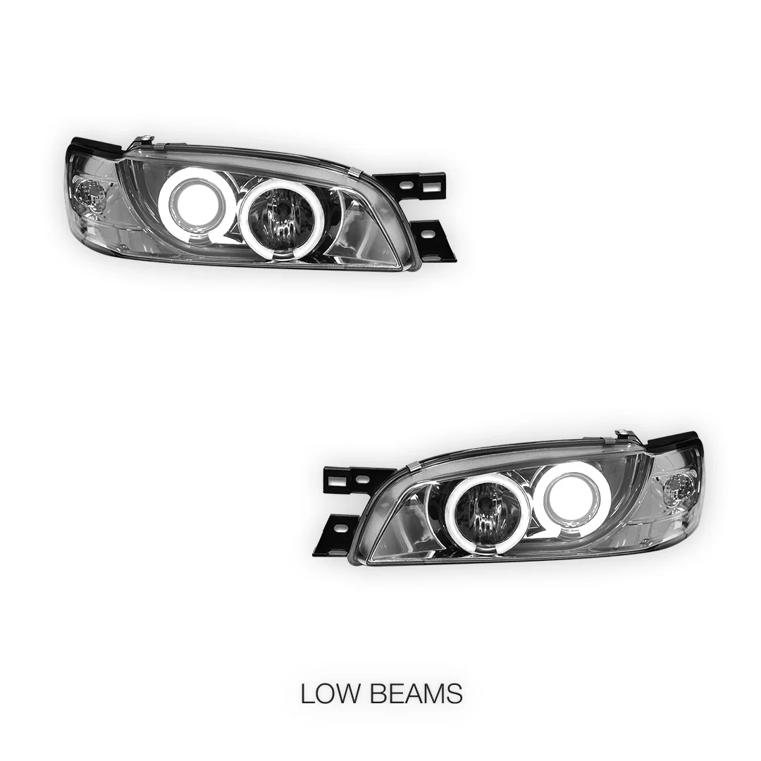 Subaru WRX GC / GF STI (1994 - 2000) CCFL Angel-Eyes DRL Projector Headlights LH + RH - Image 10