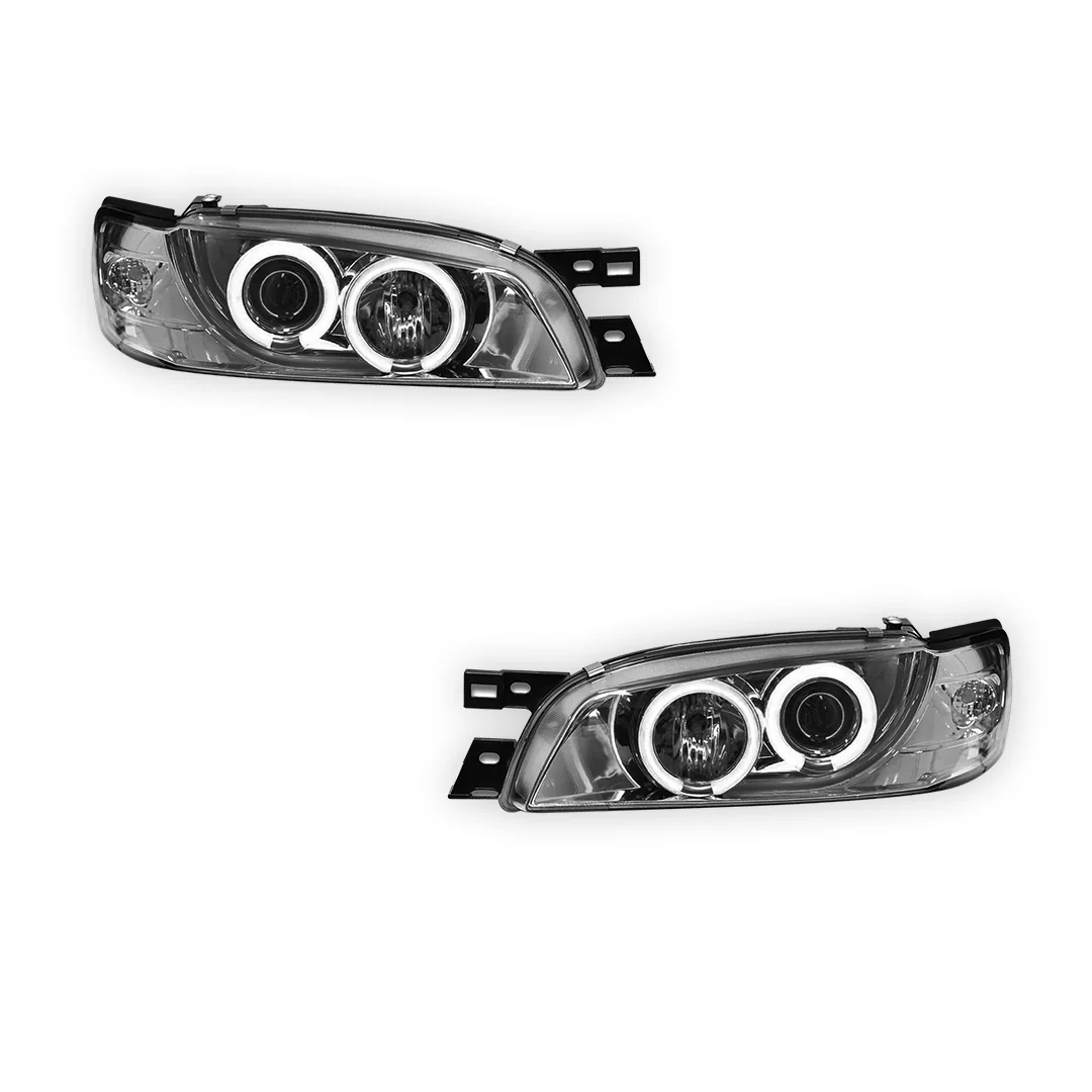 Subaru WRX GC / GF STI (1994 - 2000) CCFL Angel-Eyes DRL Projector Headlights LH + RH - Image 12