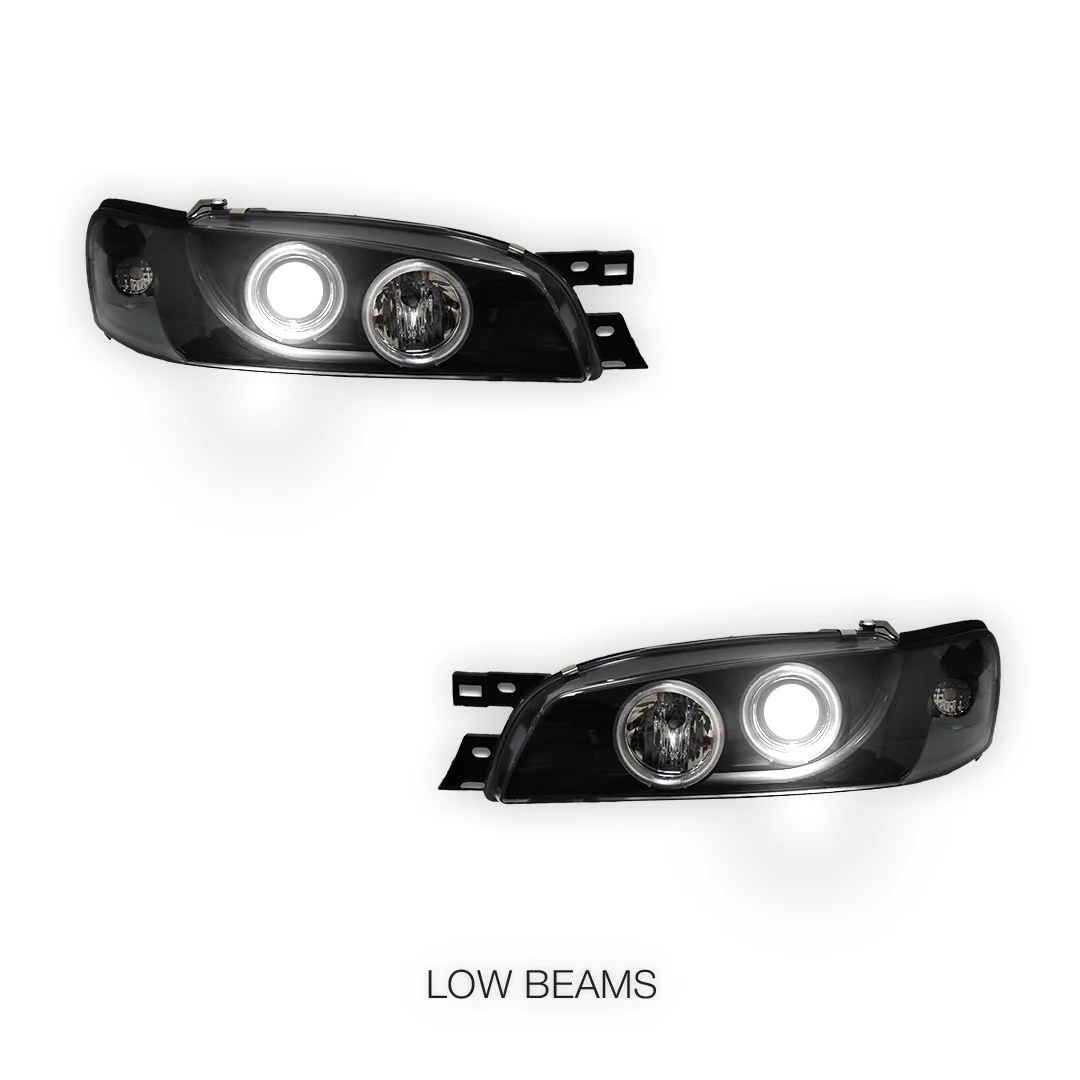 Subaru WRX GC / GF STI (1994 - 2000) CCFL Angel-Eyes DRL Projector Headlights LH + RH - Image 4