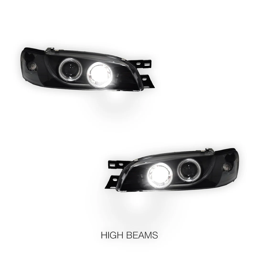 Subaru WRX GC / GF STI (1994 - 2000) CCFL Angel-Eyes DRL Projector Headlights LH + RH - Image 5