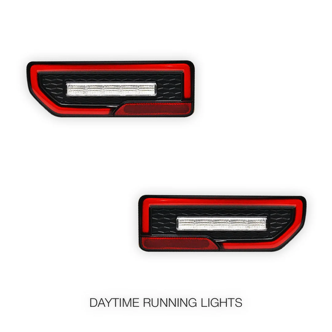 Suzuki Jimny JB74 (2019 - 2024) JDM Clear Red Sequential LED Tail Lights LH + RH - Image 3