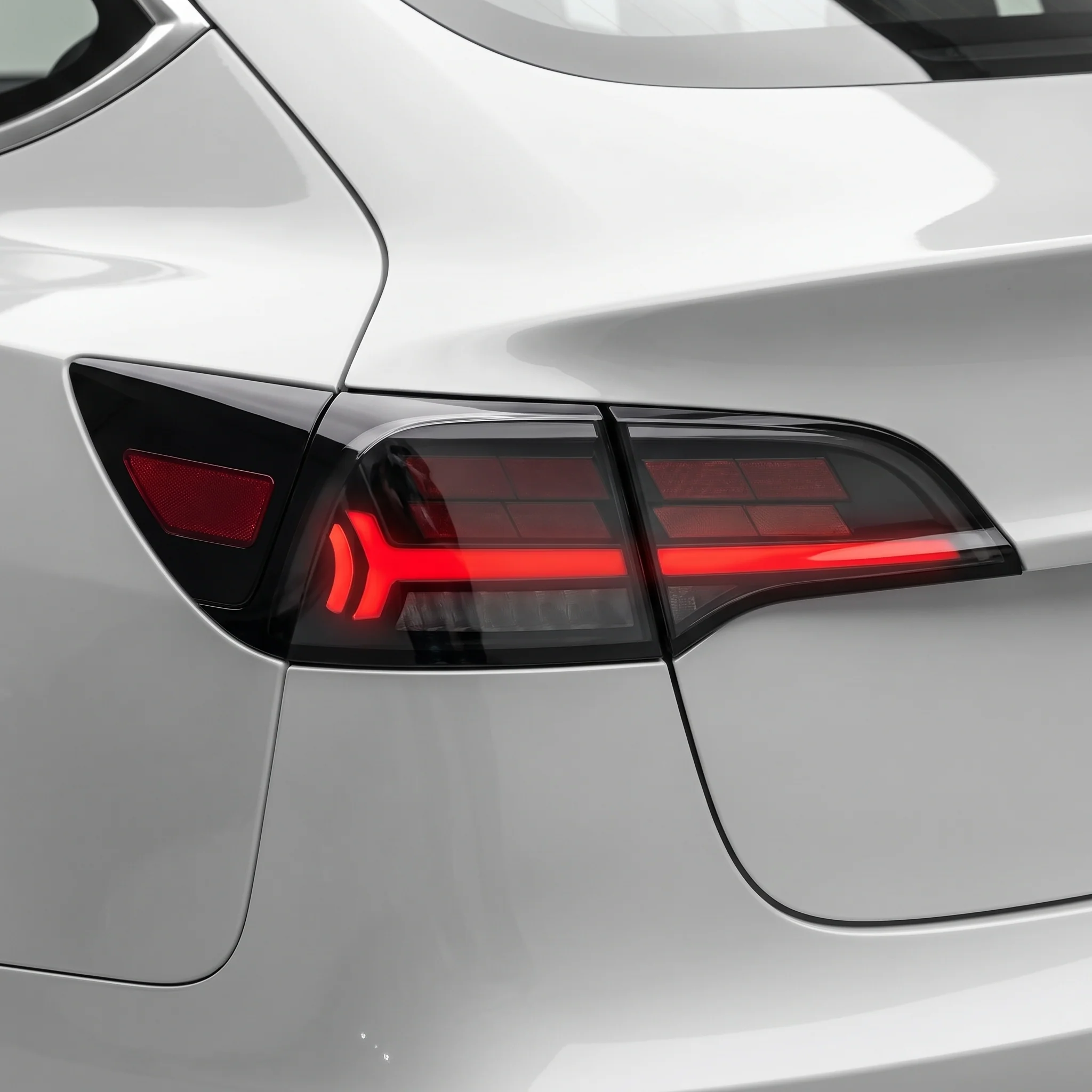 Tesla Model 3 Sedan (2019 - 2023) Sequential Tesla Logo Style Tail Lights LH + RH - Image 2