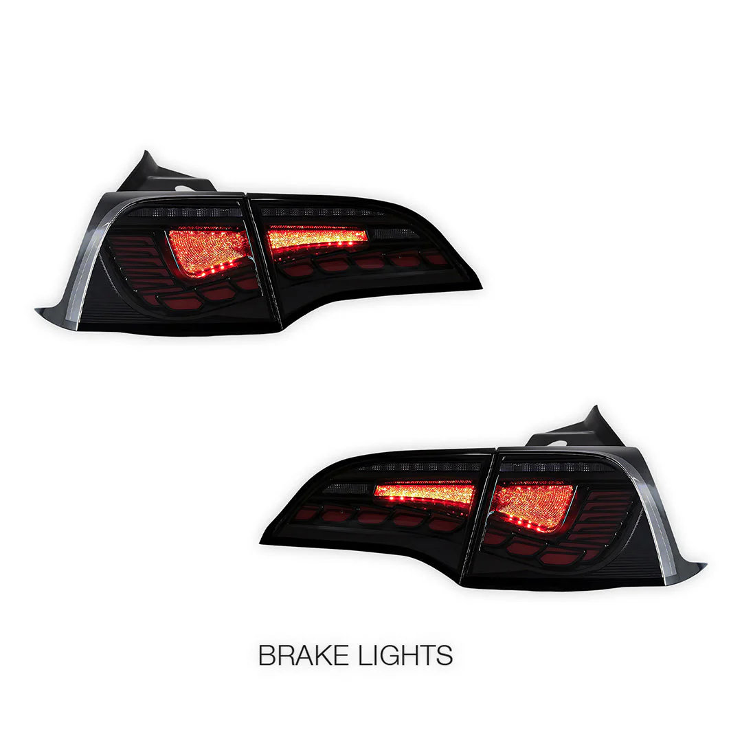 Tesla Model Y SUV (2022) Sequential Clear Tail Lights LH + RH - Image 3