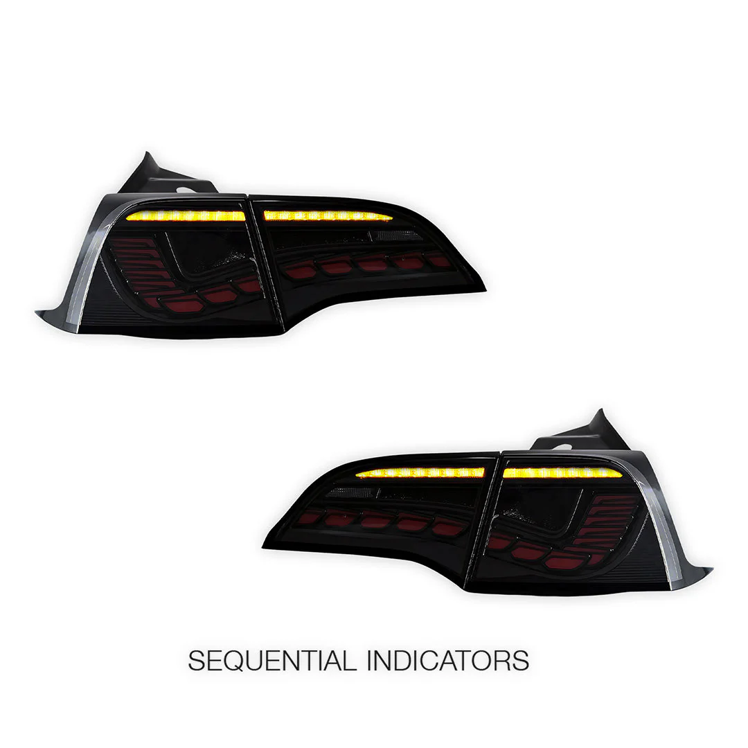 Tesla Model Y SUV (2022) Sequential Clear Tail Lights LH + RH - Image 4