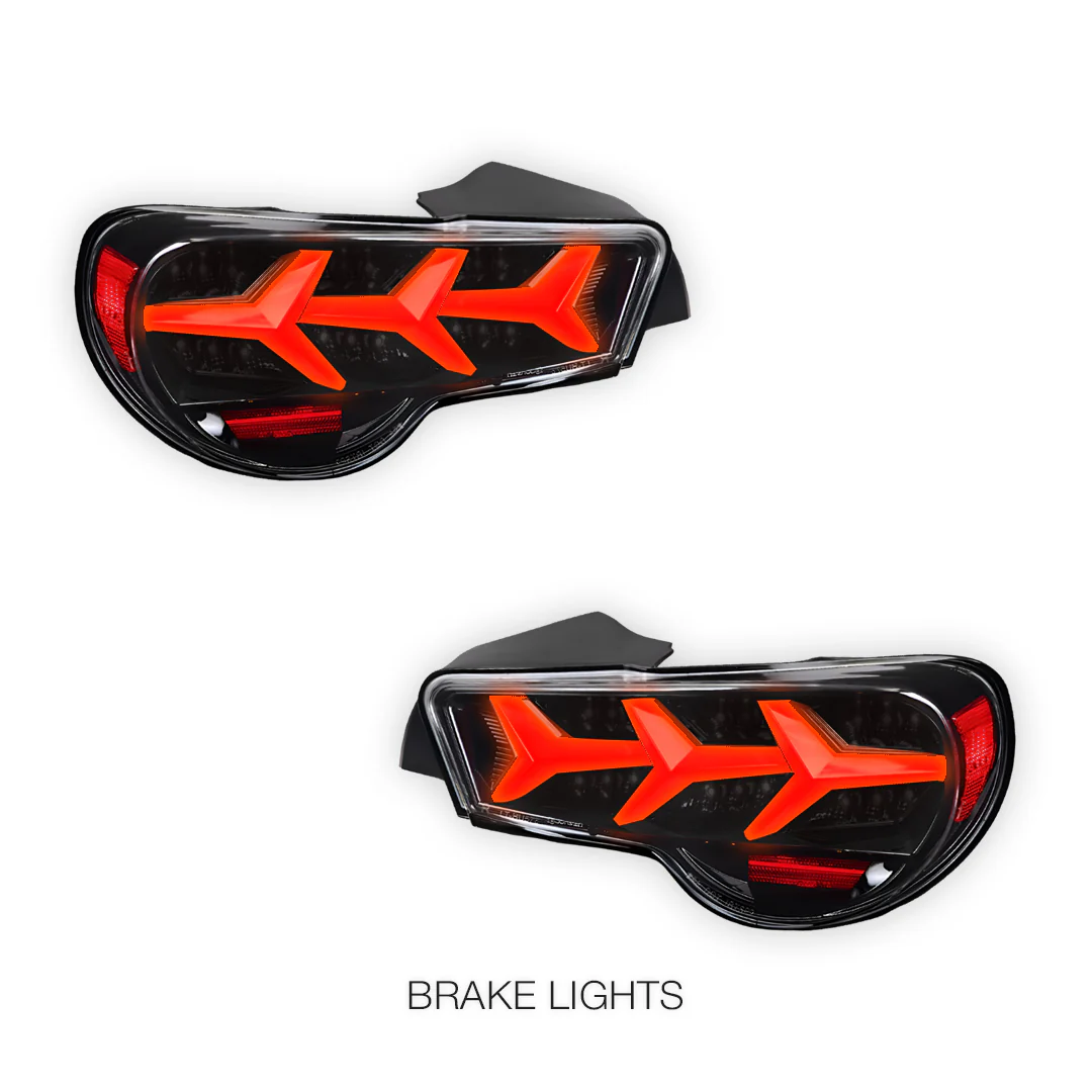 Toyota 86 (2012 - 2021) Lambo Style Sequential Full LED Tail Lights LH + RH - Image 9
