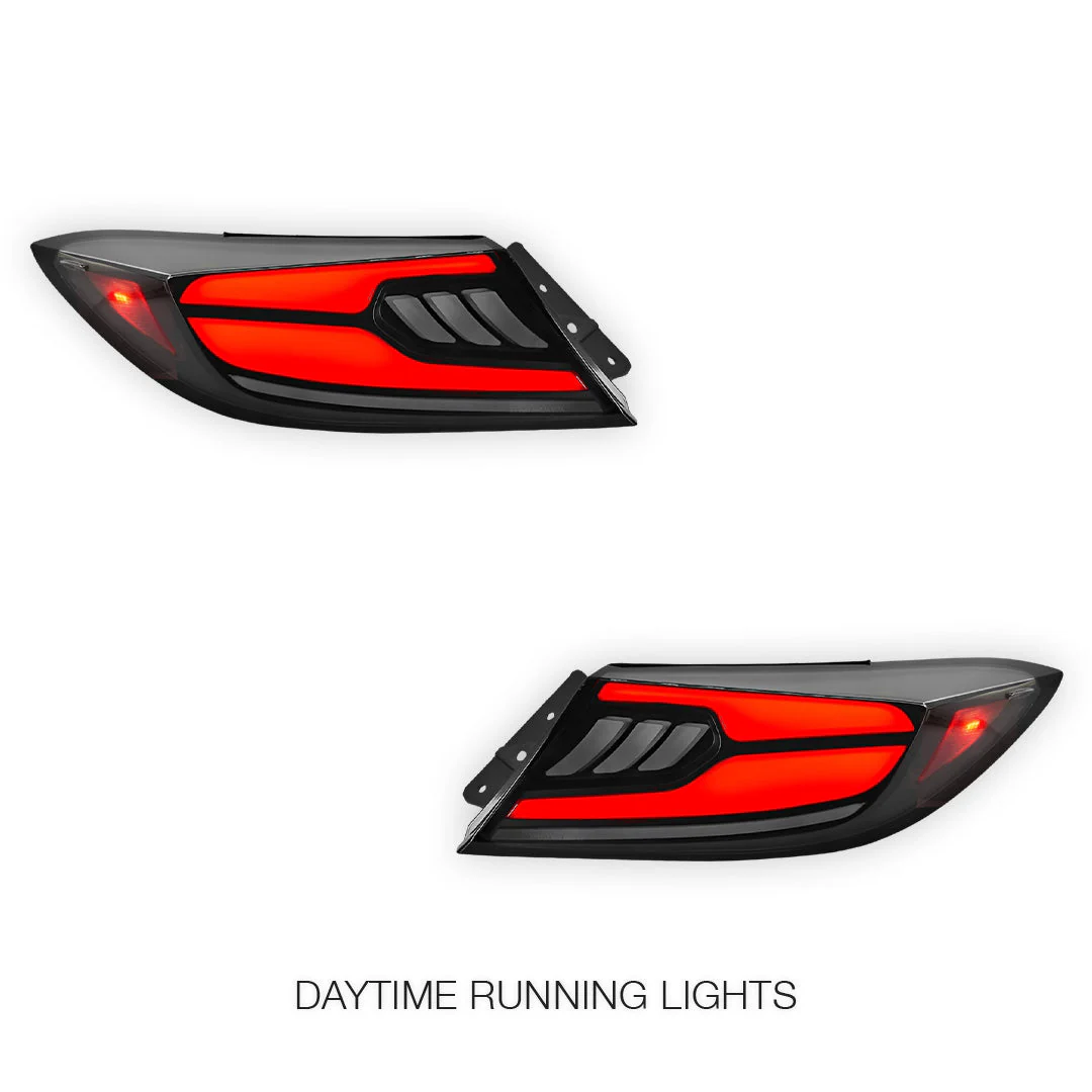 Toyota 86 2nd Gen. (2022 - 2023) Smoked Clam-Style Sequential LED Tail Lights LH + RH - Image 2