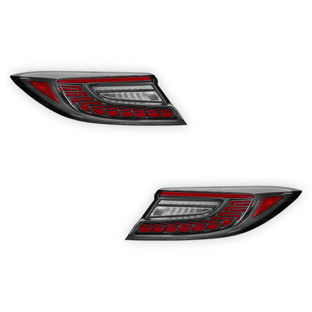 Toyota 86 2nd Gen. (2022 - 2024) Clear Red Dragon-Scale Style Sequential LED Tail Lights LH + RH - Image 6