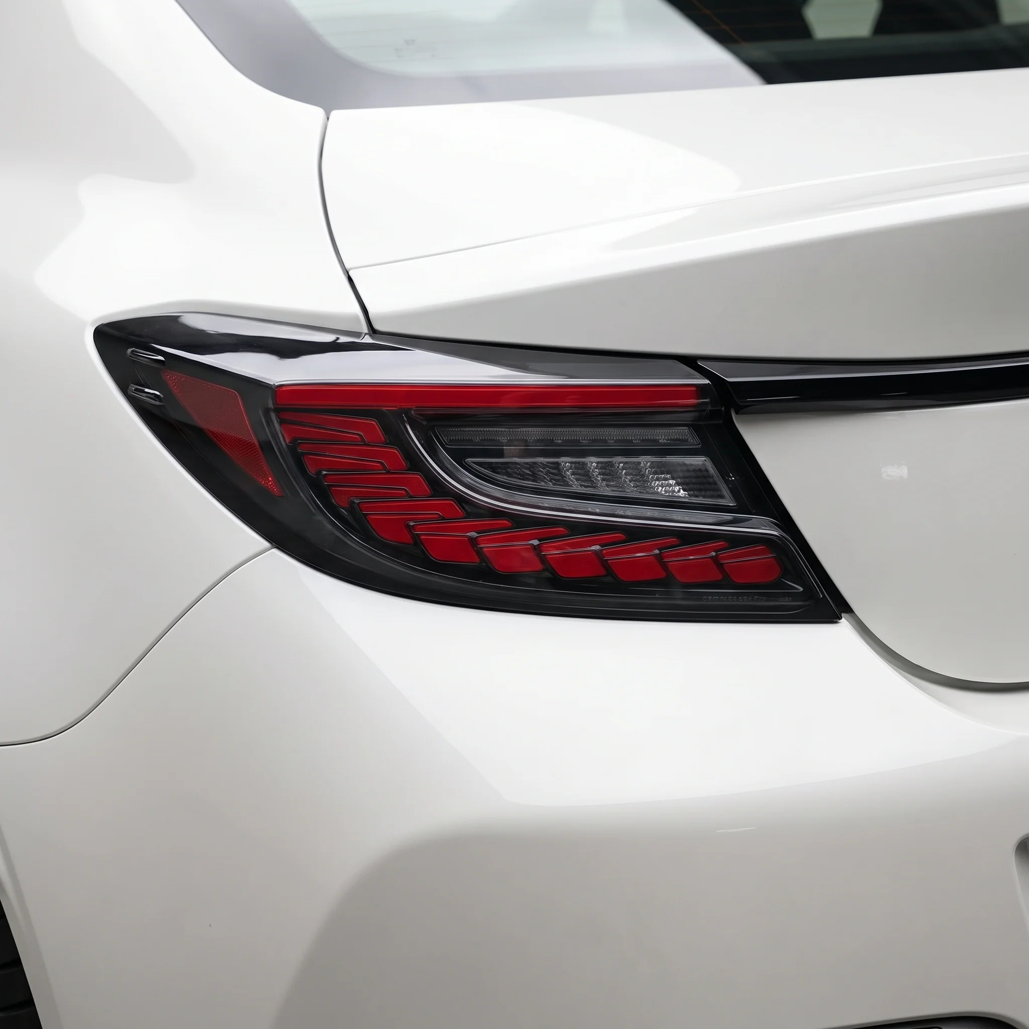 Toyota 86 2nd Gen. (2022 - 2024) Clear White Dragon-Scale Style Sequential LED Tail Lights LH + RH - Image 2