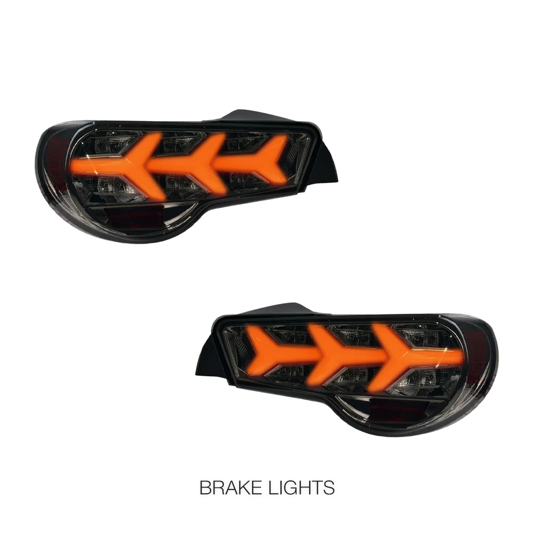Toyota 86 ZN6 1st Gen. (2012 - 2021) Lamborghini Style Sequential Full LED Tail Lights LH + RH - Image 3