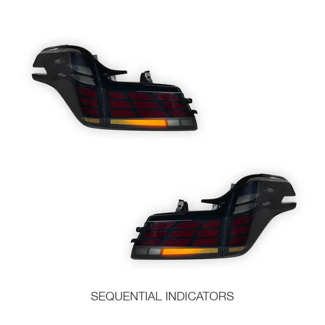 Toyota Alphard AH30 (2019 - 2023) Smoked Sequential LED Tail Lights with Trunk Lights LH + RH - Image 5
