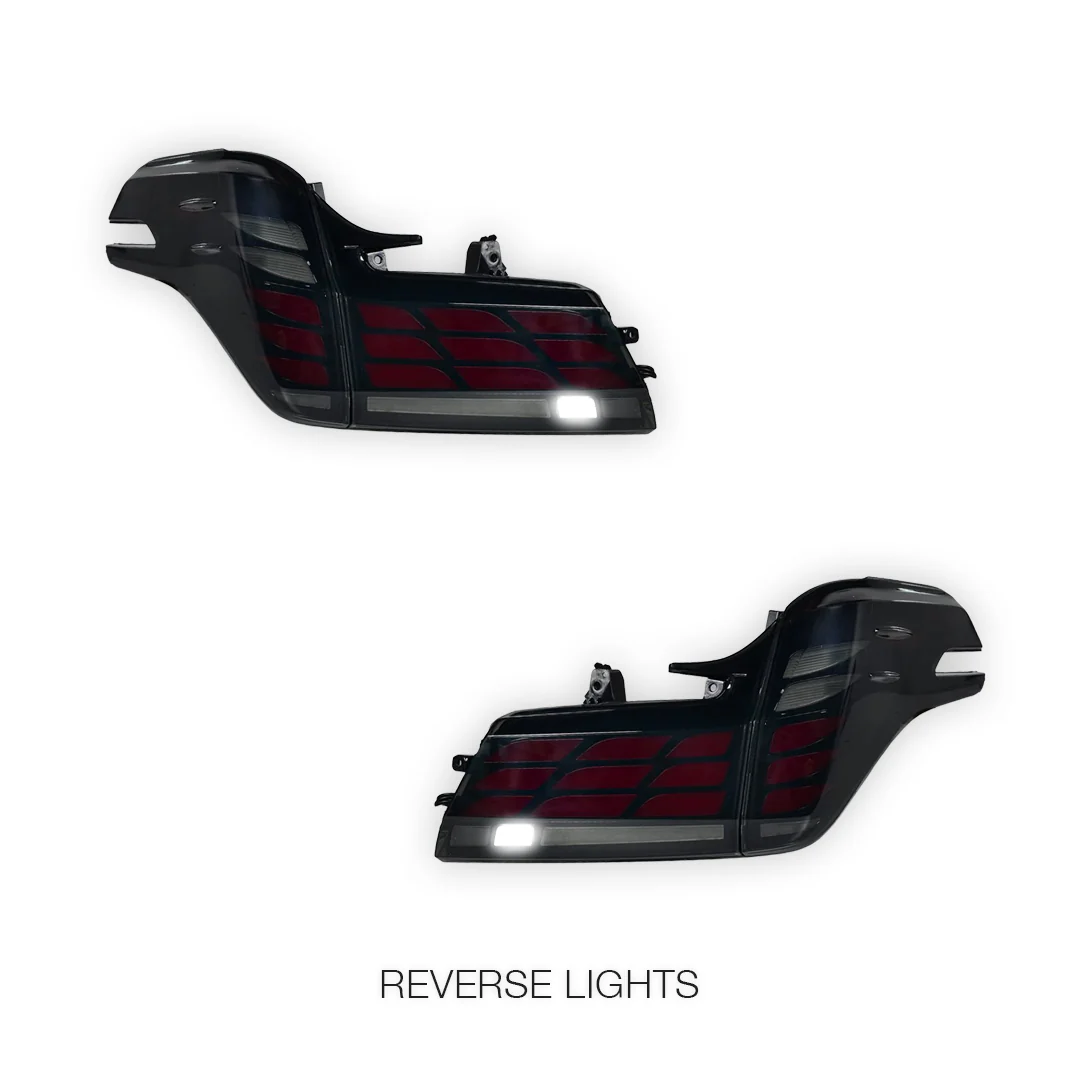 Toyota Alphard AH30 (2019 - 2023) Smoked Sequential LED Tail Lights with Trunk Lights LH + RH - Image 6