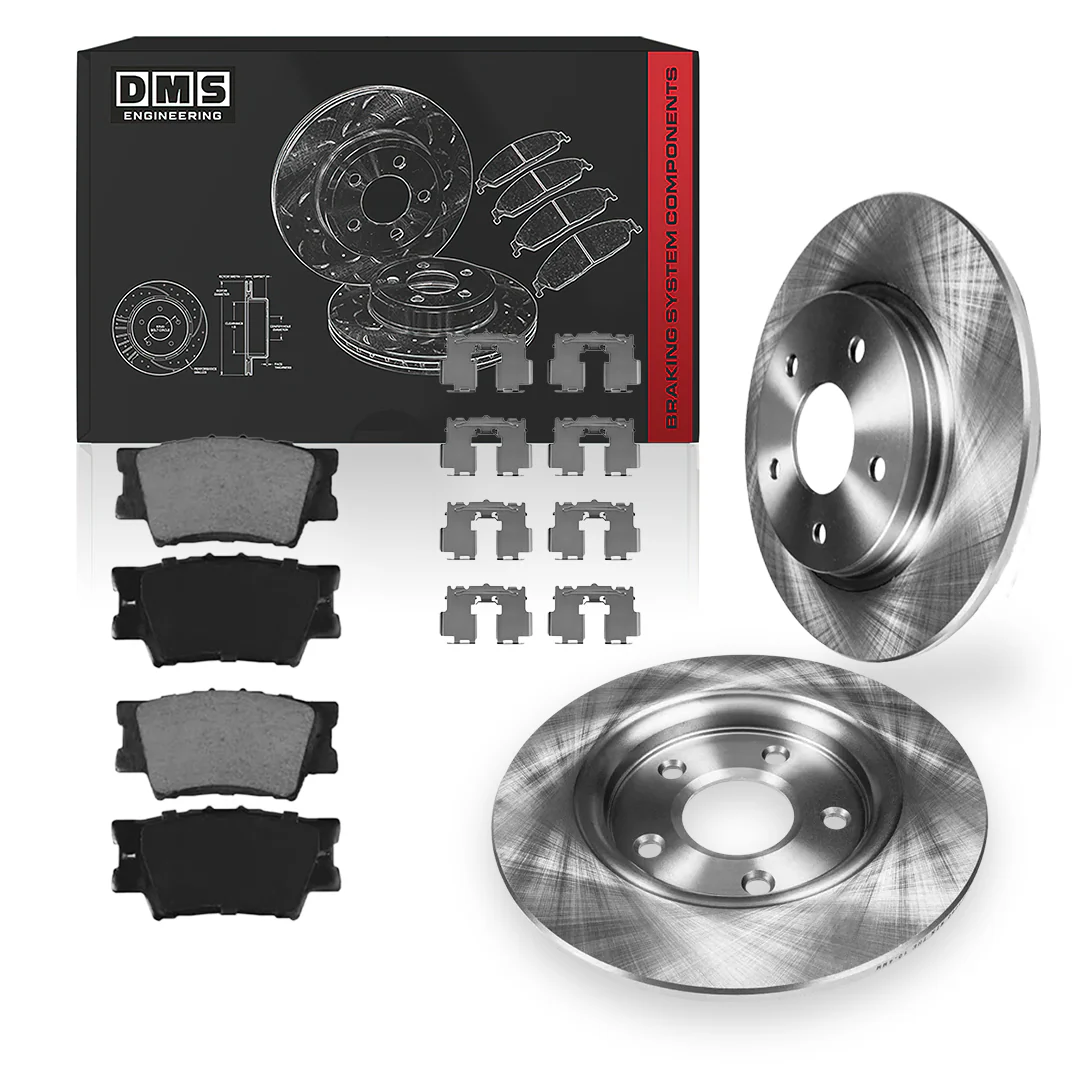 Toyota Camry (2007 - 2011) Front and Rear Standard Brake Rotors and Brake Pads LH + RH