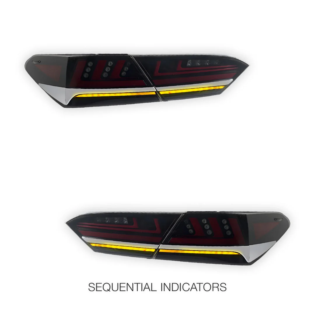 Toyota Camry XV70 (2018 - 2021) LED Lambo Style Tail Lights LH + RH - Image 4