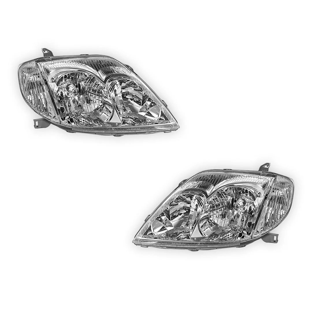 Toyota Corolla E120 ZZE122 Sedan / Wagon (2004 - 2007) Headlights LH + RH - Image 4