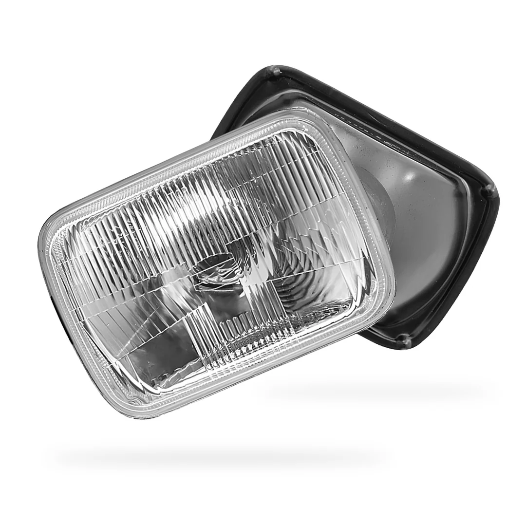 Toyota Corolla E70 (1981 - 1983) Headlights with H4 Globe Glass Lens LH + RH - Image 6