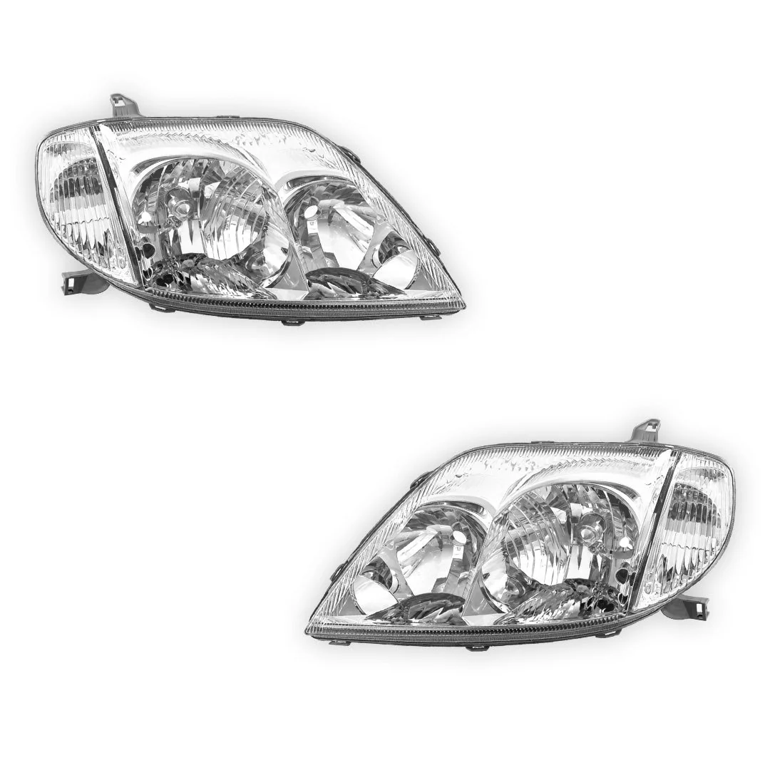 Toyota Corolla ZE122 (2000 - 2004) OEM Style Headlights LH + RH - Image 2