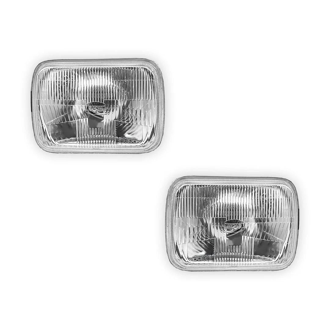 Toyota HiLux N30 / N40 / N50 / N60 (1980 - 2005) Headlights works with H4 Globe Glass or Plastic Lens LH + RH - Image 2