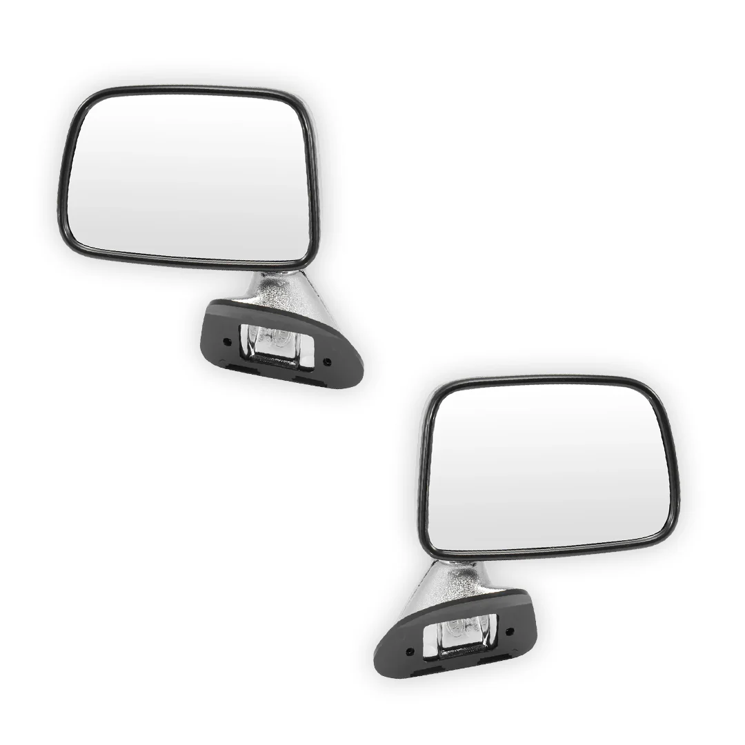 Toyota HiLux N50 (1988 - 1991) Chrome Manual Door Mirrors LH + RH - Image 2