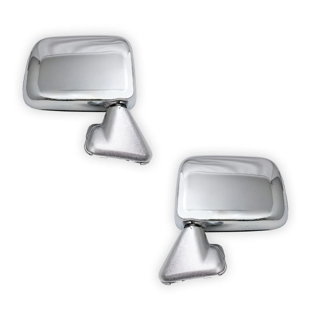 Toyota HiLux N60 (1997- 2001) Chrome Manual Door Mirrors LH + RH - Image 3
