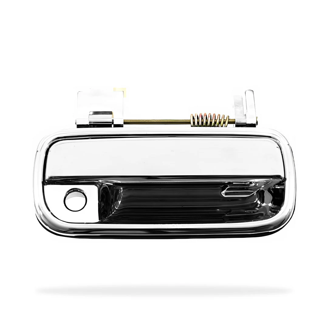 Toyota HiLux N60 (2001 - 2005) Front Outer Chrome Door Handle With Key Hole LH + RH - Image 2
