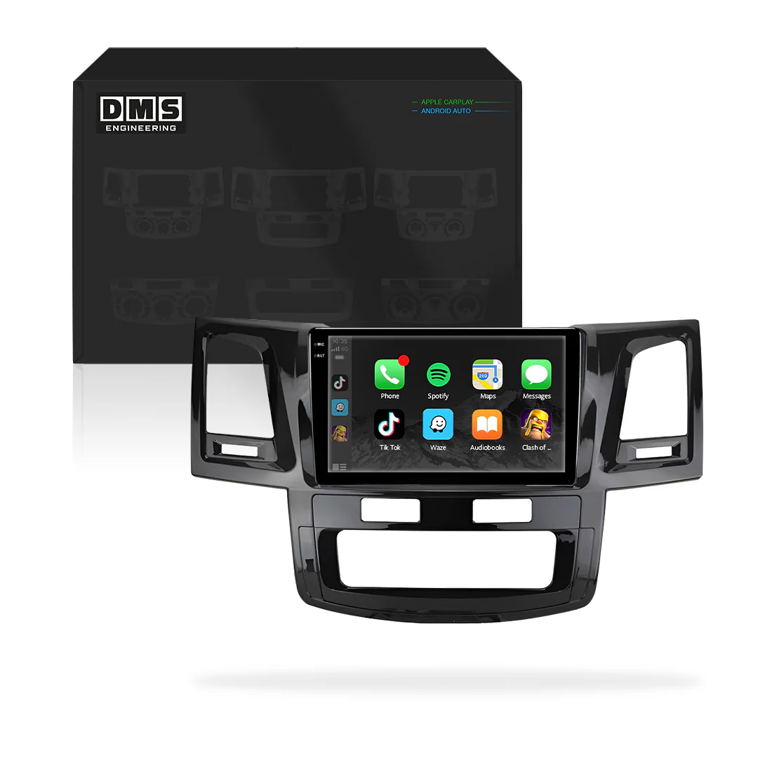 Toyota HiLux N70 (2005 - 2014) 9" Wireless Android 13 Touchscreen Stereo for Apple CarPlay / Android Auto
