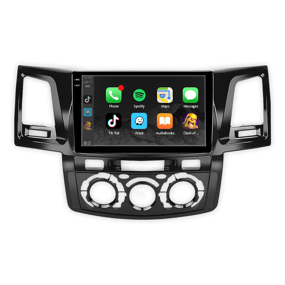 Toyota Hilux N70 (2005 - 2015) 9" 13.3" Wireless Android 16 Head Unit for Apple CarPlay / Android Auto Digital AC Panel - Image 2
