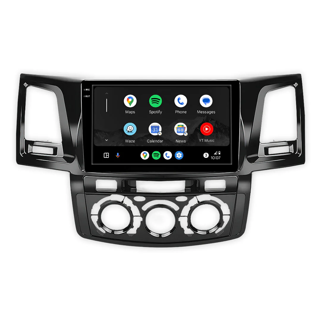 Toyota Hilux N70 (2005 - 2015) 9" 13.3" Wireless Android 16 Head Unit for Apple CarPlay / Android Auto Digital AC Panel - Image 3