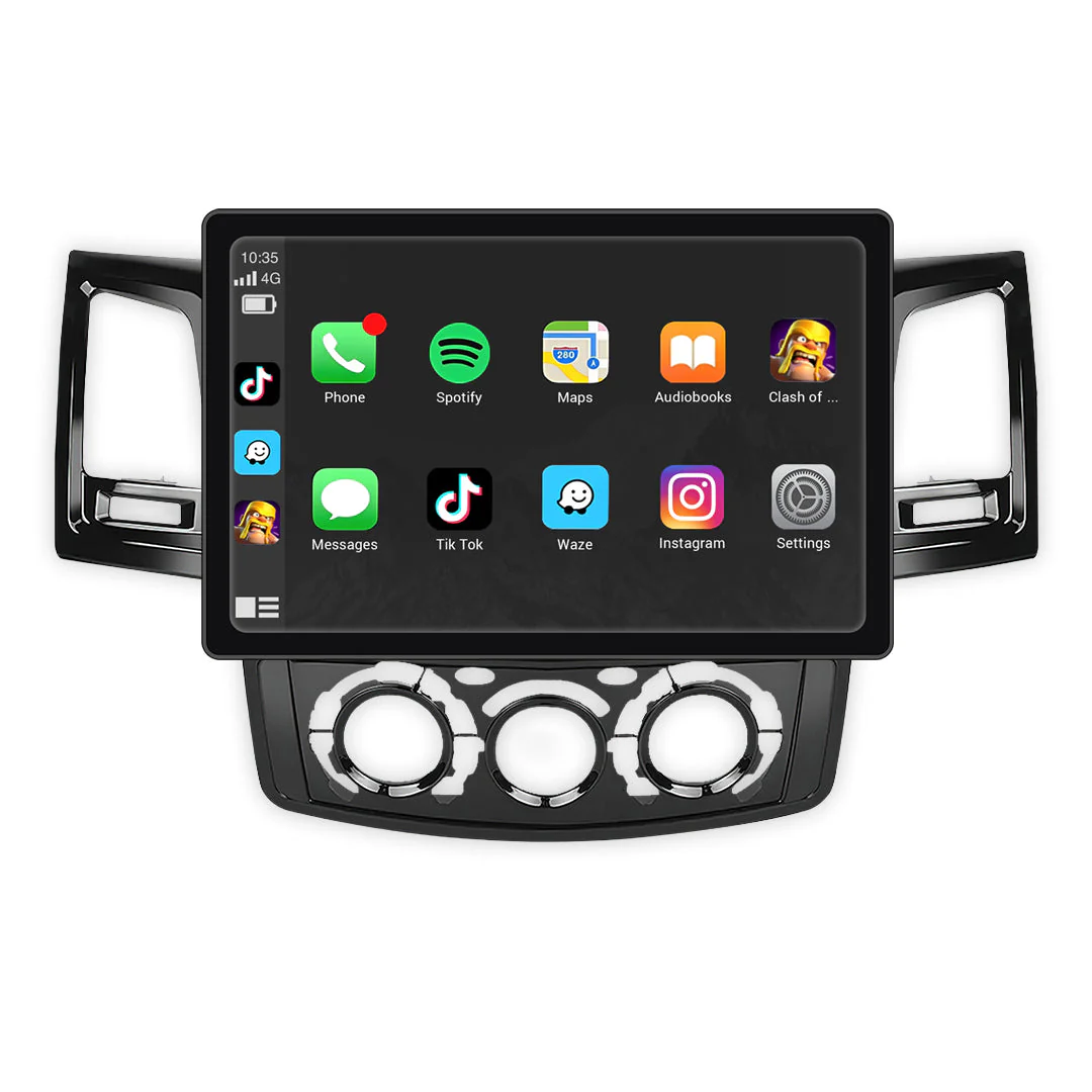Toyota Hilux N70 (2005 - 2015) 9" 13.3" Wireless Android 16 Head Unit for Apple CarPlay / Android Auto Digital AC Panel - Image 5