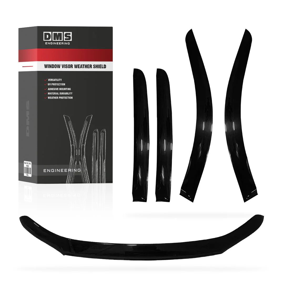 Toyota HiLux N80 (2015 - 2020) Bonnet Protector Guard + Window Shields